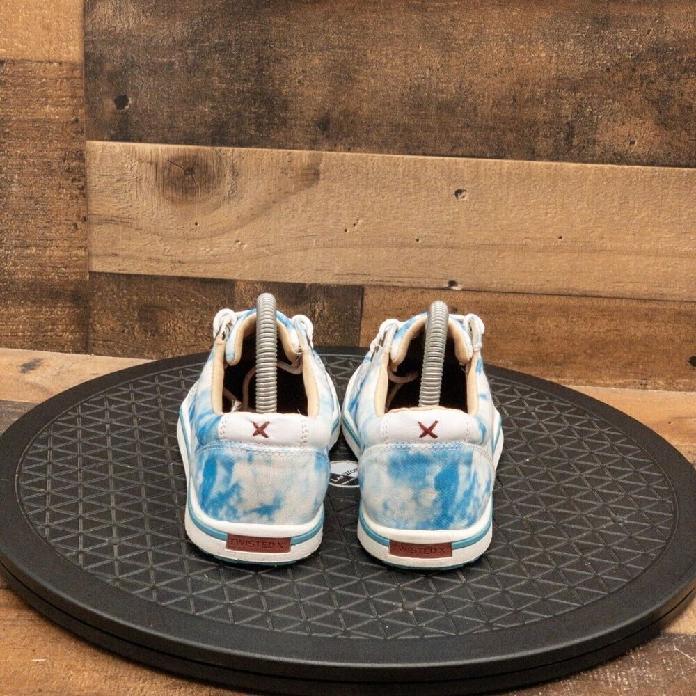 TWISTED X HOOEY LOPERS TIE DYE WOMENS CASUAL SHOES BLUE WHITE SIZE 5.5M - Picture 7 of 9